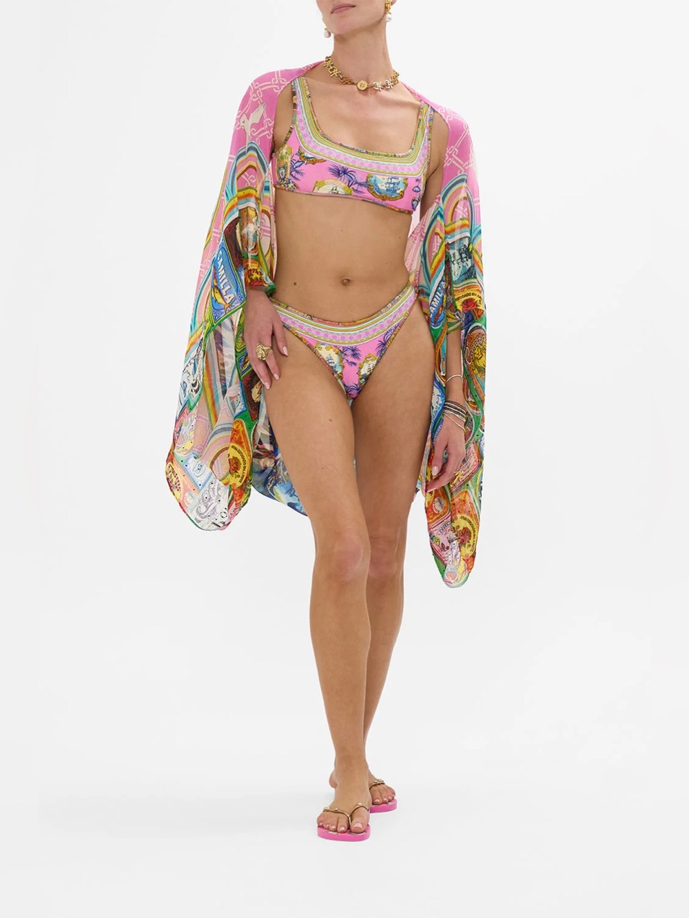 Camilla Silk Shrug Salty Splendour - Picture 3 of 7